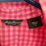 Eddie Bauer  Size XS Shirt Red Check‎ Plaid Button Up Lightweight 100% Cotton Photo 2
