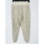 Athleta  Venture Printed Pants 6 Side Zip Joggers Travel Gray Cream Athleisure Photo 5