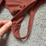 Babaton  Original Contour Squareneck Long Sleeve Bodysuit in Chocolate Opal Sz M Photo 7