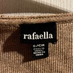 Rafaella  NWT Ruffle Front Open Cardigan Chestnut Heather Size Women’s Small‎ Photo 4
