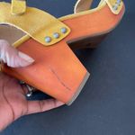 Lucky Brand | Yellow Suede Block Heel Sandals Sz 7 Photo 10