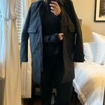 J.Crew  wool charcoal grey mid length women’s pea coat size medium! Photo 0