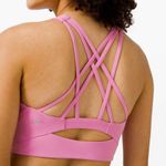 Lululemon Free To Be Serene Bra High Neck Long Line Magenta Glow 6 Photo 1