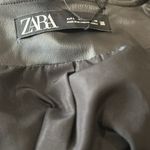ZARA NWOT  FAUX Vegan LEATHER BLAZER  3046/042/800 Large Bloggers Fav Photo 6