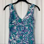 Lilly Pulitzer  Shianne Seafoam Green Montauk Floral Tank Dress Sz.XS Photo 4