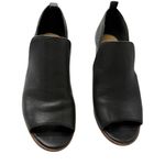 Lucky Brand  Black Peep Toe Heeled Boots Walk Tall Photo 2