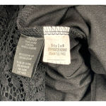 Adiva Shirt Womens Medium Black Lace Blouse Neutral Feminine Gothic Witchy Fairy Photo 7