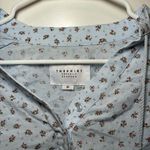 The Shirt By Rochelle Behrens The Tiered Sleeve Shirt Blue Size XS Photo 3