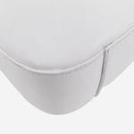 Gucci  GG Pristine White Calfskin Leather Shoulder Bag w Silver Nickel Hardware Photo 9