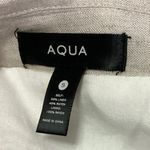 AQUA  Beige Linen Notch Lapel Pocket Single Button Blazer Coat Jacket Size S Photo 2