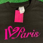 Vintage “I ❤️Paris” Paris Hilton Fragrance Tee Black Size L Photo 1