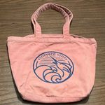 Vineyard Vines Cotton Marlin Wave Graphic Canvas Tote Bag Pink #EDSFTG Open Top Photo 0