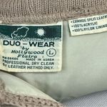 Vintage 70’s Duo Wear Leather Cow Hide Hooded Jacket Tan L Tan Size L Photo 4