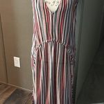 NWOT Zara trafalue Size small beach dress striped Brown Photo 7