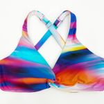 La Blanca Bikini Top Size 10 NEW Sunset Shores Over The Shoulder Underwire NWOT Photo 2