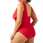 ANDIE Mykonos Ribbed Barberry Pink Swimsuit Beach Resort One Piece Size 1X New Photo 3