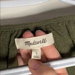 Madewell  tiered-sleeved top in moss green size S Photo 71
