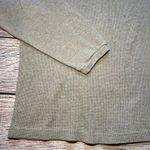 L.L.Bean VTG Waffle Knit Henley USA Made Brown Long Sleeve Shirt Womens XL 90s Photo 1