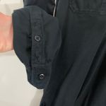 Ralph Lauren  Long Sleeve Collared Shirt Dress Pima Cotton Fade Black Wash Sz S Photo 3