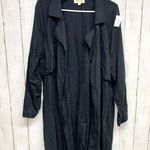 Cloth & Stone Jacket Women Size Medium Collared Split Back Trench Black Everyday Photo 0