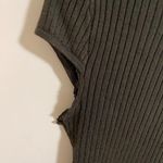 Garage Women’s Dark Green Knit Bodycon Short-Sleeve Shirt Size S (Used) Photo 2