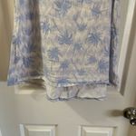 Gap  Blue/White Palm Tree Print Scoop Neck Tank S Photo 4