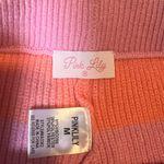 Pink Lily  Knit Striped Shorts High Waist Casual Comfy Loungewear Medium Photo 1