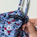 Calvin Klein Jeans Calvin Klein Blue Floral Spaghetti Strap Dress Women’s Size Small NWT Photo 4