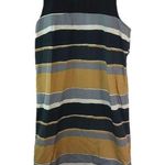 Allison Brittney  M Black White Gold Stripe Dress Photo 0