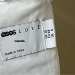 ASOS LUXE 3D floral corset mini dress with puff sleeves in white sz 6 Photo 2