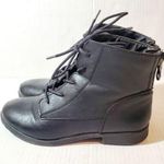 Style & Co Style Co. Round Toe Ankle Combat Boots Lace Up Photo 0
