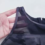 Zyia  Active Black Camo All Star Zip Sports Bra Photo 2