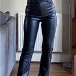 ZARA  Slim Leg Flare Super High Rise Slim Long Length Pants Comfort Black 4 NEW Photo 0