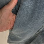 Elan Denim Belted Puff Sleeve Dress Photo 6