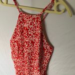 ZARA : Red & White Floral Patterned Dress- L Photo 11