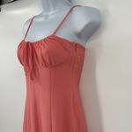 Gianni Bini  Y2K Maxi Dress Sz 0 Coral Milkmaid Babydoll Coastal Coquette Fairy Photo 4