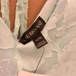 Lane Bryant Lane Bryant Lace V Neck Peplum Babydoll Blouse Teal Blue 14/16 Photo 3