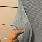 Pura Cashmere Light Blue Ribbed Sweater Size M Photo 7