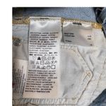 Levi's 501 Denim High Rise Cutoff Shorts All Over Logo Print Frayed Hem Size 29 Photo 9