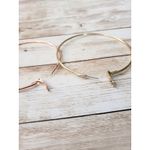 Extra Large Multi Tone Hoop Earrings (One Gold Tone, One Rose Gold Tone) Photo 3