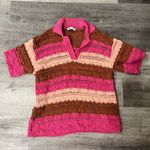 ZARA  Oversized Crochet Polo Top Photo 1