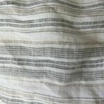 Athleta  Gray,‎ white Stripe100% Linen Shorts with Elastic Waistband woman size 6 Photo 2