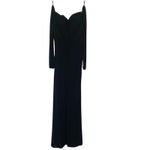 La Femme Off the Shoulder Jersey Gown with Column Size 6 Photo 5
