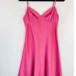 Aritzia Sunday Best Womens Slip Dress Pink Rae V Neck Satin Cami Barbiecore XS Photo 4
