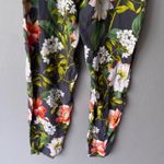 Levi's Levi sz XS green red jungle print silk jumpsuit Photo 12