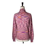 Gimaguas Sweater Women Medium Pink Purple Knit Collared Zion Cardigan Luxury Photo 3