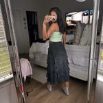 Aritzia Wilfred Grey Maxi Ruffle skirt Photo 1