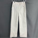 Spanx  Stretch Twill Cropped Wide Leg Bright White Comfort Business Casual Pant Photo 4