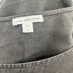 James Perse  Dress Short Sleeve Shift T-Shirt Linen Black Size 2 Medium Photo 9