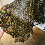 Caroline Constas Vivian Winter Rose 100% Silk V Photo 14